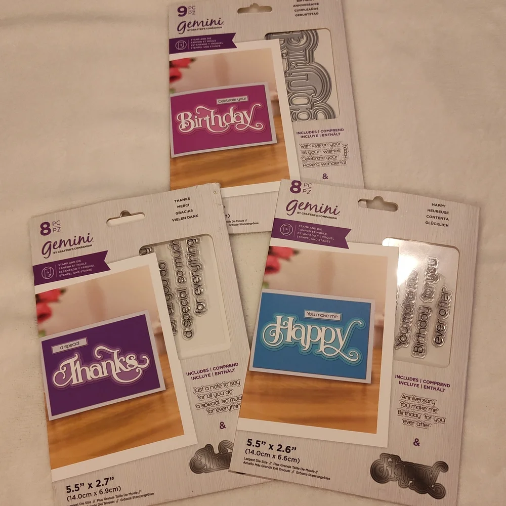 Home Party Supplies Die Set - Purple, Blue